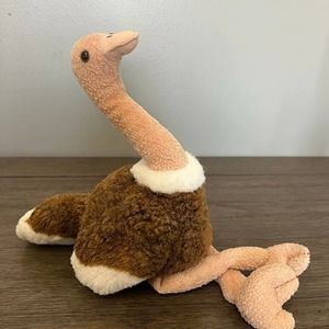 TY Beanie Buddies Retired Stretch Ostrich Plush‎